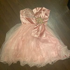 Terani strapless cocktail dress